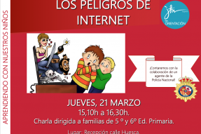 Charla para familias sobre peligros en Internet.