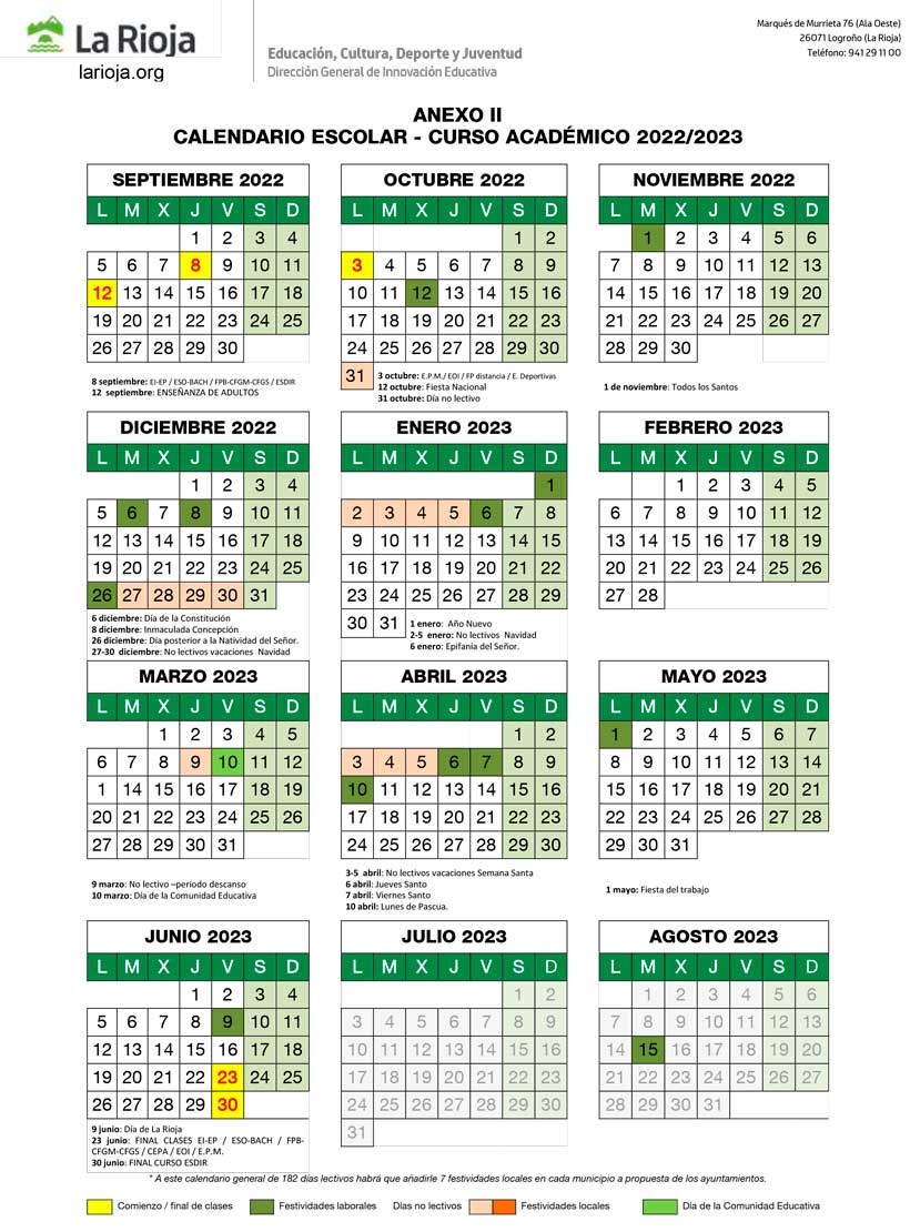 Calendario 21/22 - Jesuitas Logroño