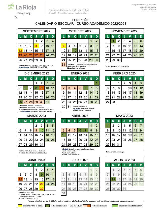 Righello Banale Raccogli Le Foglie Calendario Escolar Jesuitas Amico Di 